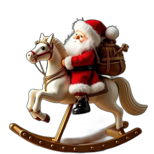 photorealistic, figurine, depicts, santa transparent PNG cut-out