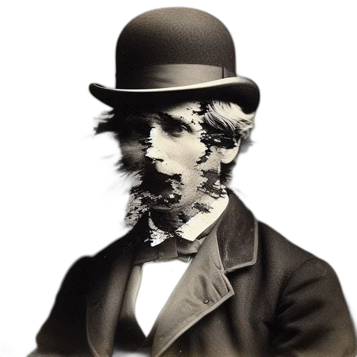 face, hat, mask, staff transparent PNG cut-out