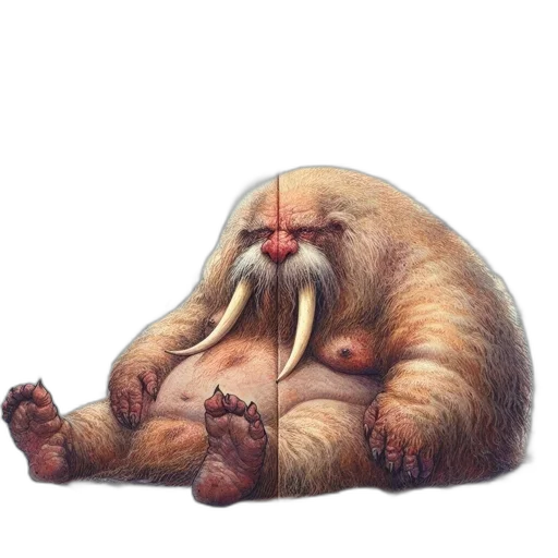 creature, animal, staff, face transparent PNG cut-out