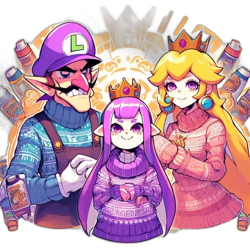 crown, bottle, staff, weapon transparent PNG cut-out