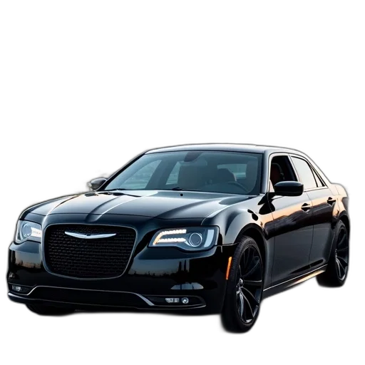 car, photorealistic, 3d render, black transparent PNG cut-out