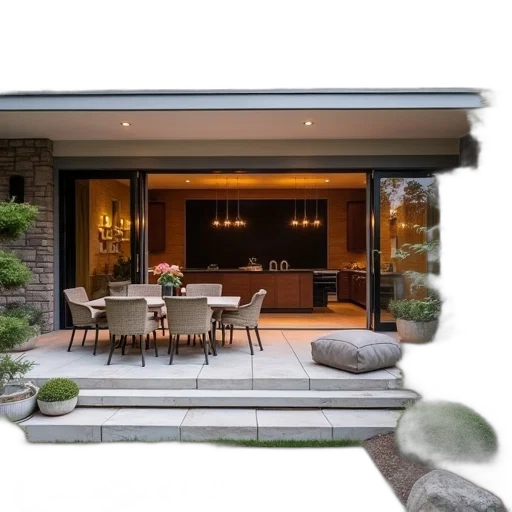 furniture, building, umbrella, staff transparent PNG cut-out