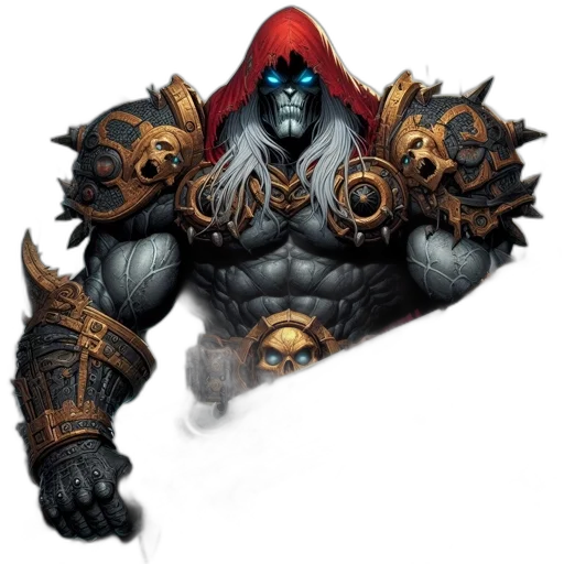 weapon, staff, mask, fantasy art transparent PNG cut-out