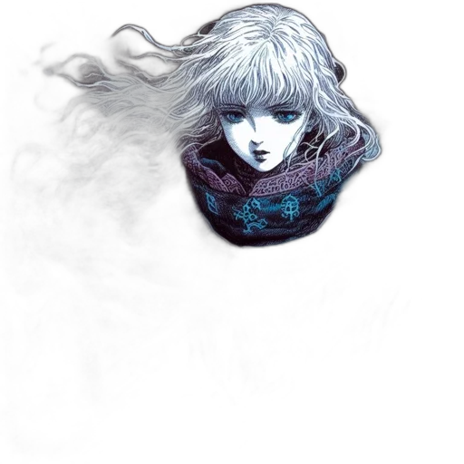 hair, mask, face, dragon transparent PNG cut-out