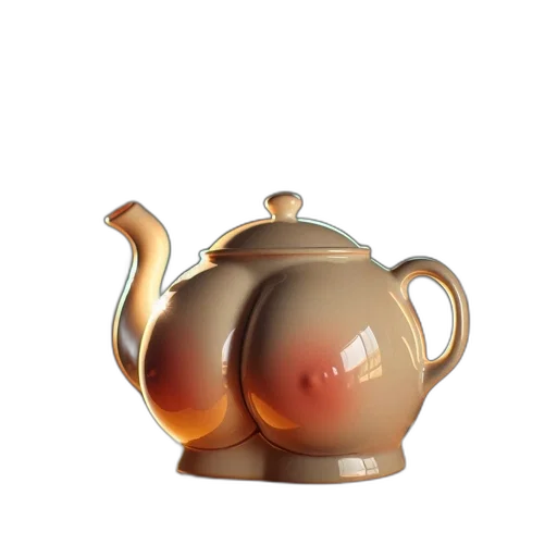 3d render, photorealistic, concept art, ceramic transparent PNG cut-out