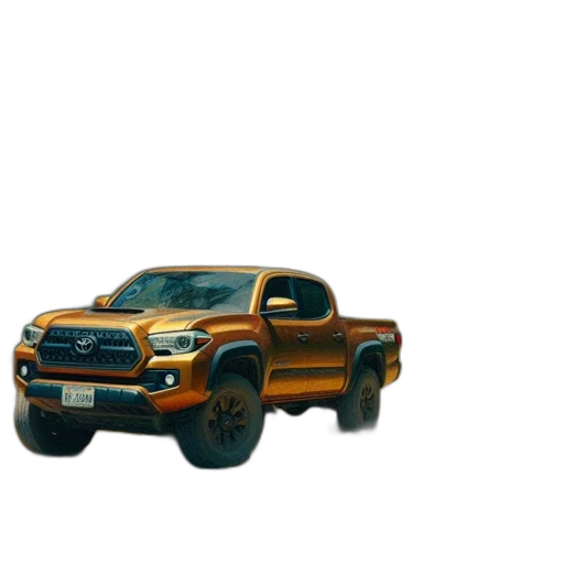 car, weapon, 3d render, photorealistic transparent PNG cut-out