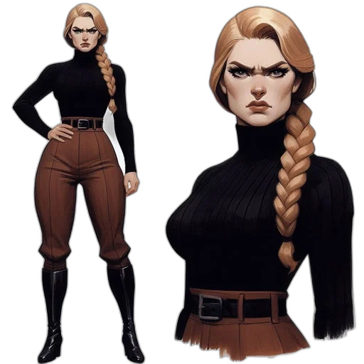 concept art, comic book art, fantasy art, cartoon transparent PNG cut-out