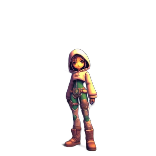 robot, staff, weapon, jacket transparent PNG cut-out