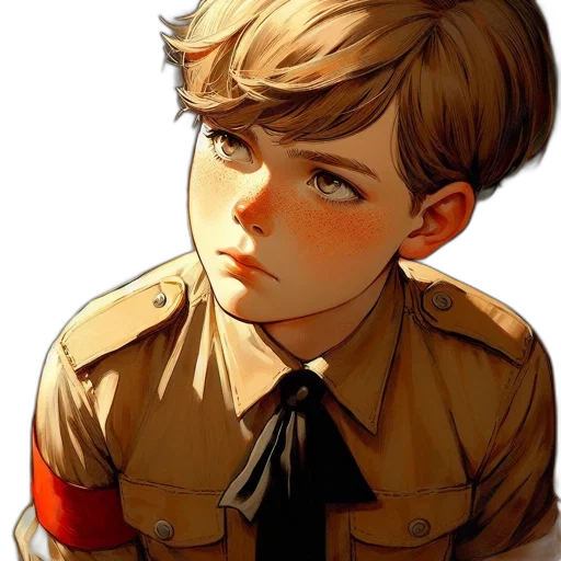 staff, face, jacket, weapon transparent PNG cut-out