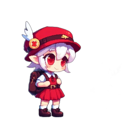 staff, hat, weapon, creature transparent PNG cut-out