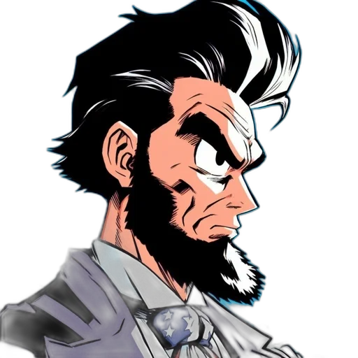 face, jacket, comic book art, cartoon transparent PNG cut-out