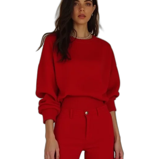 jacket, dress, red, monochrome transparent PNG cut-out