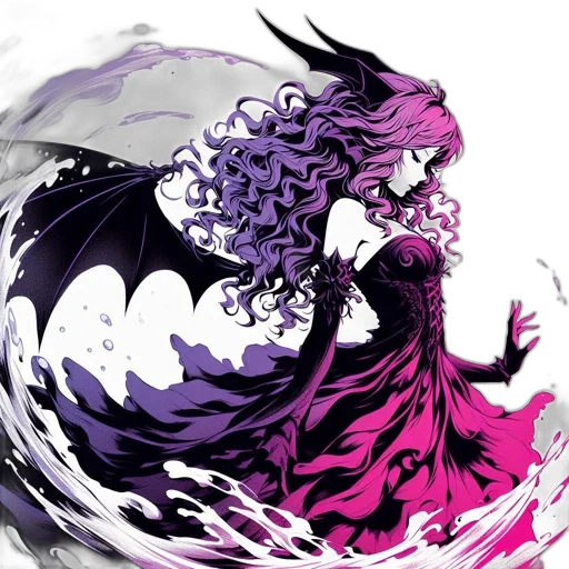 dragon, dress, creature, fantasy art transparent PNG cut-out