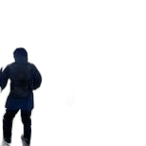 jacket, robot, staff, weapon transparent PNG cut-out