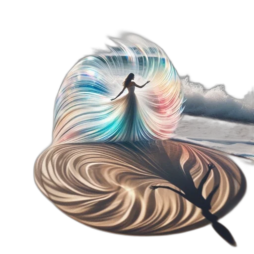 hair, umbrella, dragon, watercolor transparent PNG cut-out