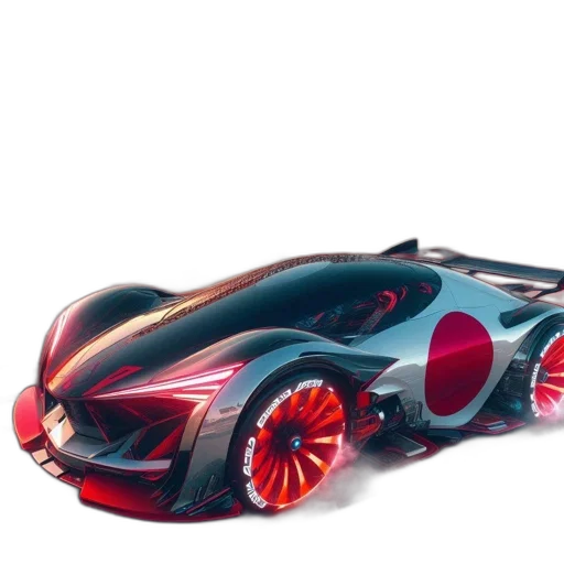 car, weapon, concept art, 3d render transparent PNG cut-out