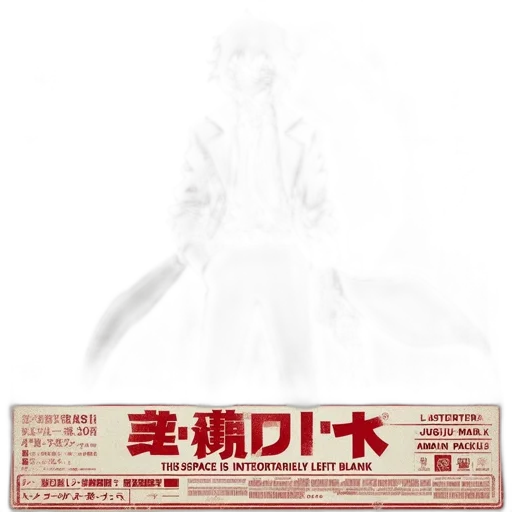 concept art, anime, 3d render, poster transparent PNG cut-out