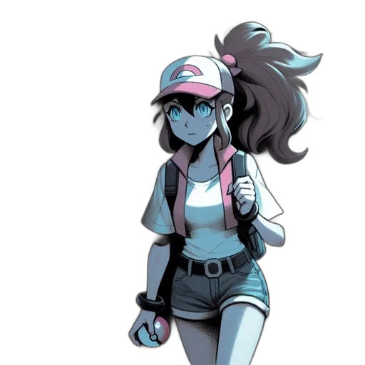 staff, hat, jacket, weapon transparent PNG cut-out