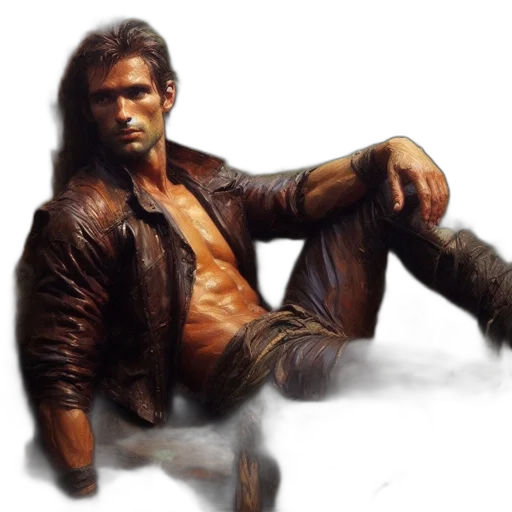 jacket, concept art, photorealistic, fantasy art transparent PNG cut-out