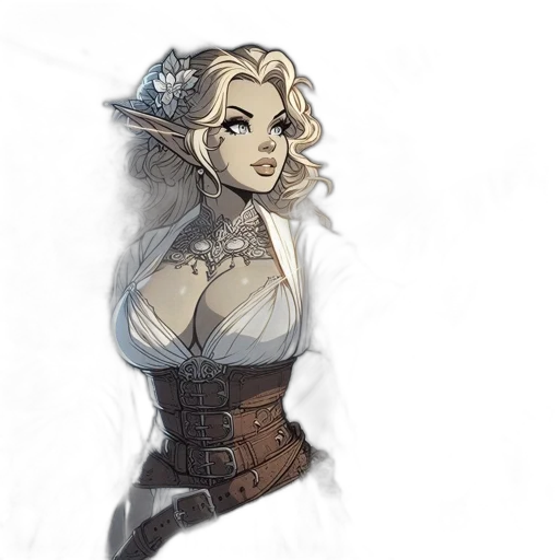 staff, dress, fantasy art, concept art transparent PNG cut-out