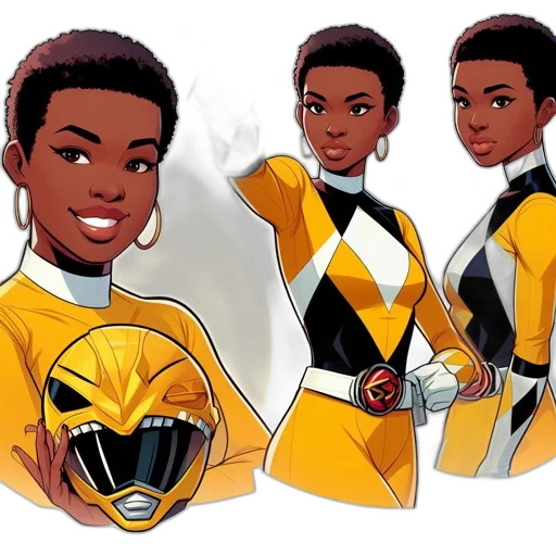 concept art, comic book art, cartoon, golden transparent PNG cut-out
