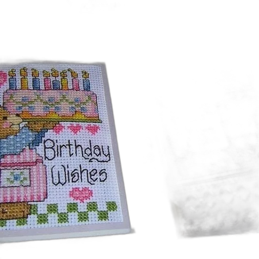 cross-stitch, greeting, card, words transparent PNG cut-out