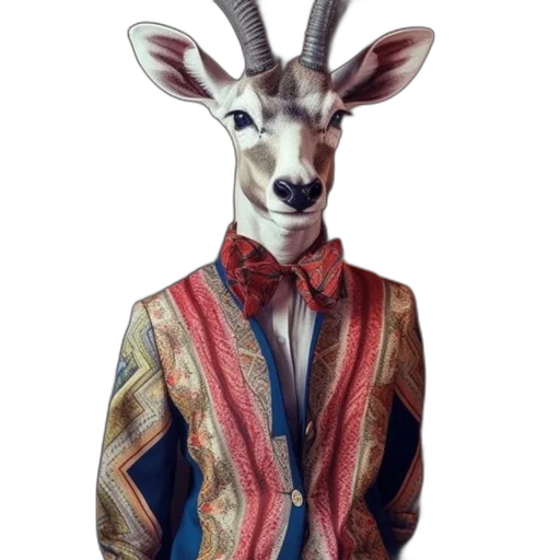 jacket, animal, dress, staff transparent PNG cut-out