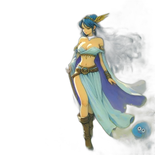 staff, sword, dragon, dress transparent PNG cut-out