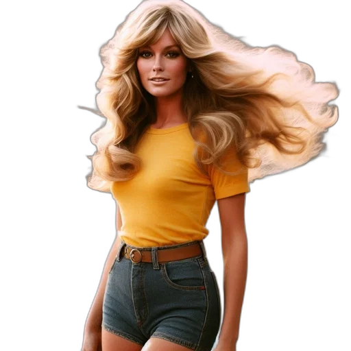 hair, dress, hat, photorealistic transparent PNG cut-out