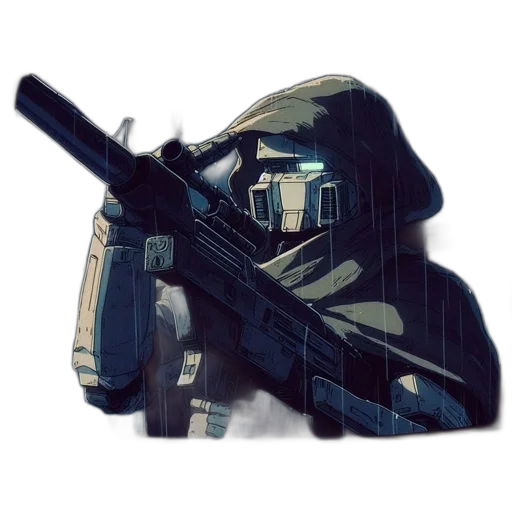 weapon, robot, sword, jacket transparent PNG cut-out