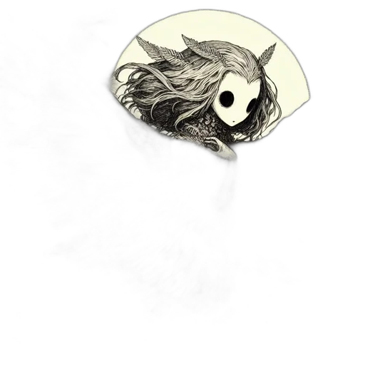 hair, mask, hat, creature transparent PNG cut-out