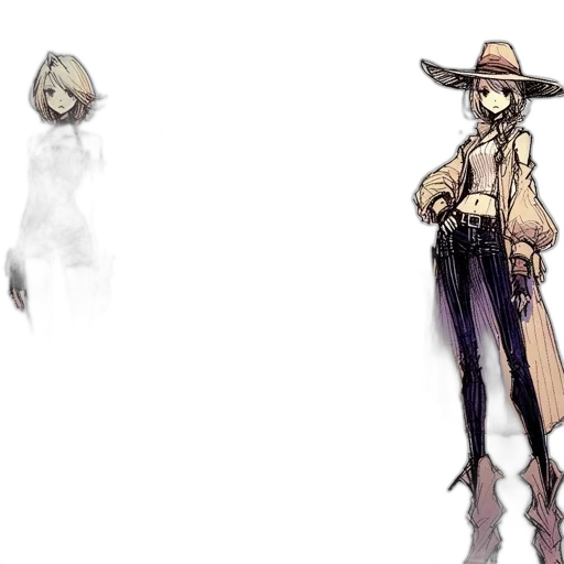 hat, mask, staff, jacket transparent PNG cut-out