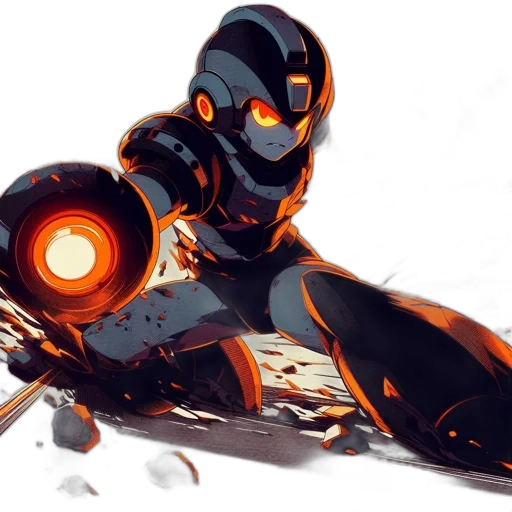 robot, weapon, sword, staff transparent PNG cut-out