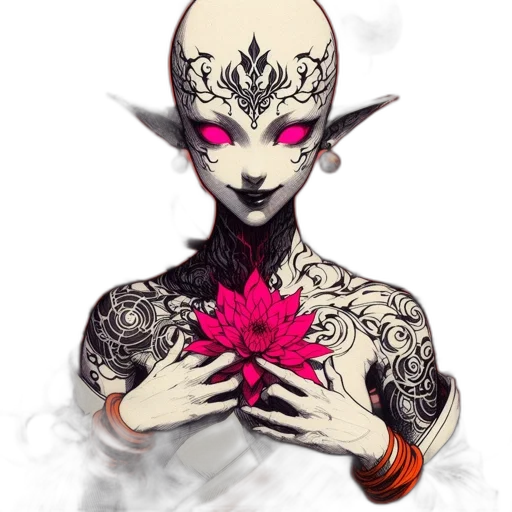 jewelry, mask, flower, creature transparent PNG cut-out