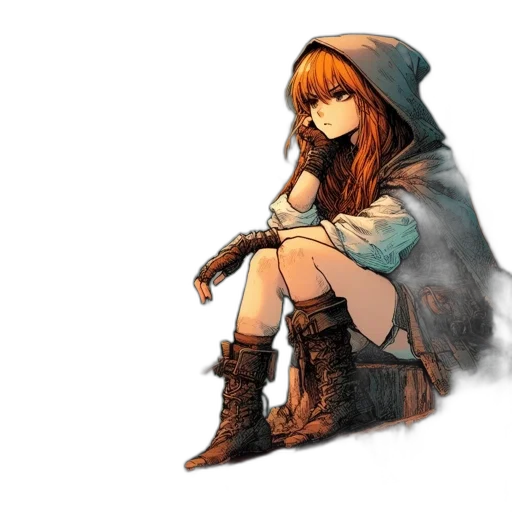jacket, weapon, sword, concept art transparent PNG cut-out