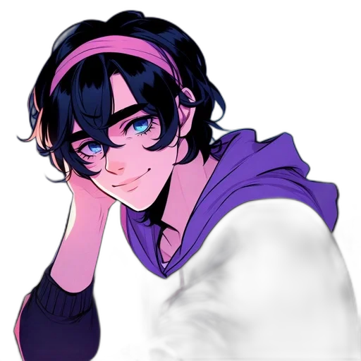 face, staff, anime, pixel art transparent PNG cut-out