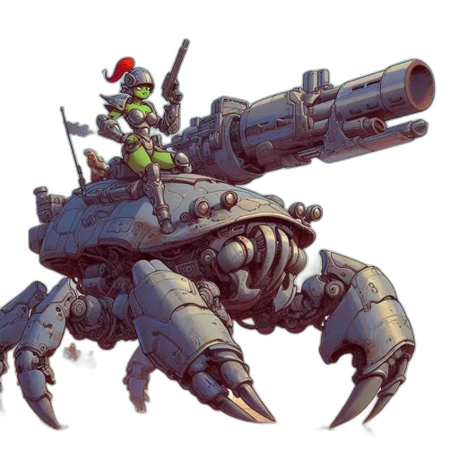 robot, weapon, dragon, creature transparent PNG cut-out