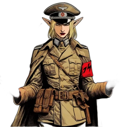 hat, jacket, staff, animal transparent PNG cut-out