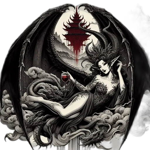 dragon, fantasy art, concept art, comic book art transparent PNG cut-out