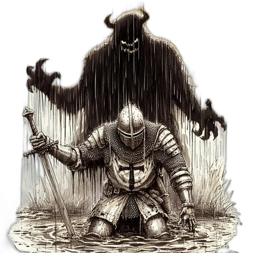 sword, creature, mask, weapon transparent PNG cut-out