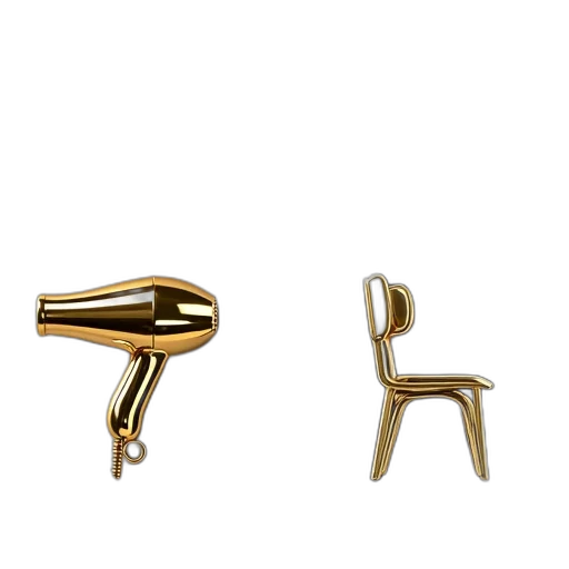 furniture, jewelry, 3d render, second transparent PNG cut-out