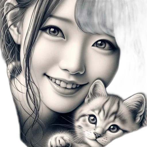 photorealistic, pencil sketch, oil painting, fantasy art transparent PNG cut-out