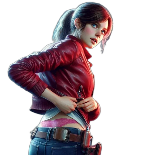 jacket, concept art, photorealistic, cyberpunk transparent PNG cut-out