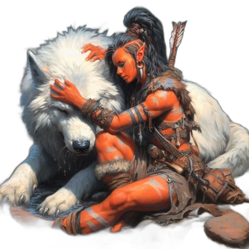 animal, fantasy art, concept art, comic book art transparent PNG cut-out