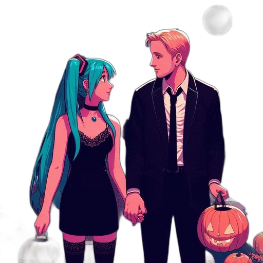 dress, mask, anime, cartoon transparent PNG cut-out