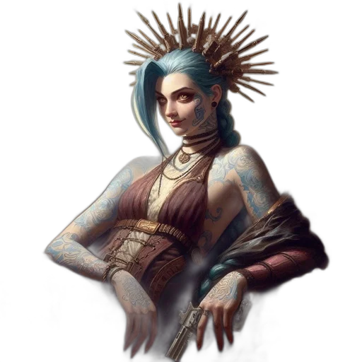 staff, jewelry, crown, fantasy art transparent PNG cut-out