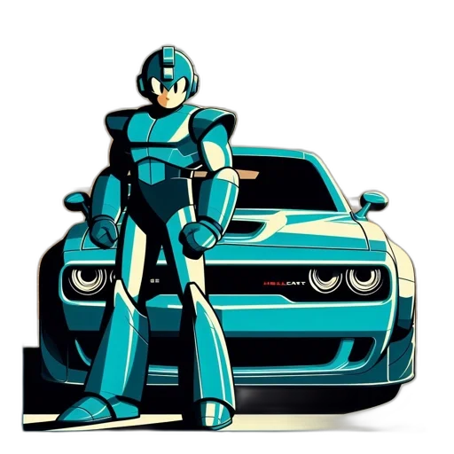 robot, car, concept art, cartoon transparent PNG cut-out