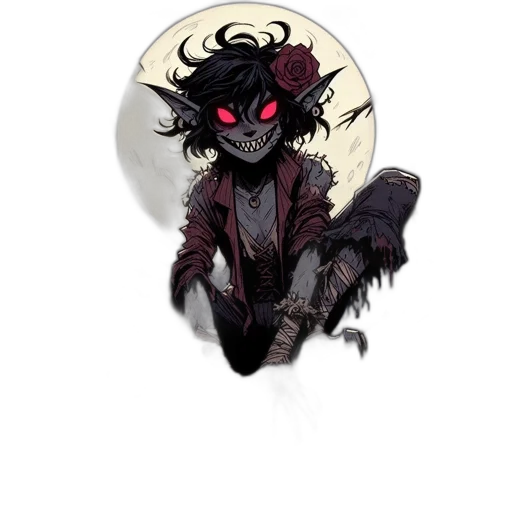 mask, staff, creature, jacket transparent PNG cut-out