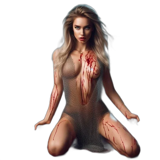 dress, creature, fantasy art, pixel art transparent PNG cut-out