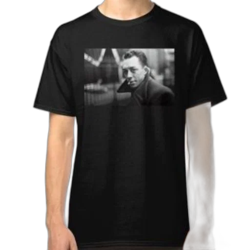 black, t-shirt, white, photo transparent PNG cut-out